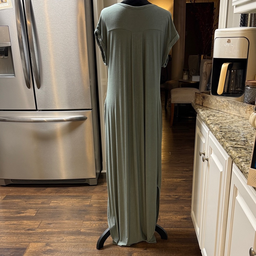 Final Touch Sage Green Maxi Dress Med - Picture 3 of 8